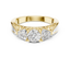 The Valencia 3.00 Ct. T.W. Vintage Two-Tone Round and Trillion Three-Stone Diamond Ring — Certified — Handcrafted