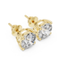 The Maya — 3.00 Ctw. Round Diamond Solitaire Stud Earrings in 14K Gold
Certified Solitaire Brilliance — Handcrafted Four-Prong Classic Studs
