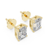 The Genevieve — 3.00 Ctw. Emerald-Cut Diamond Solitaire Stud Earrings in 14K Gold
Certified Brilliance — Handcrafted Four-Prong Step-Cut Studs
