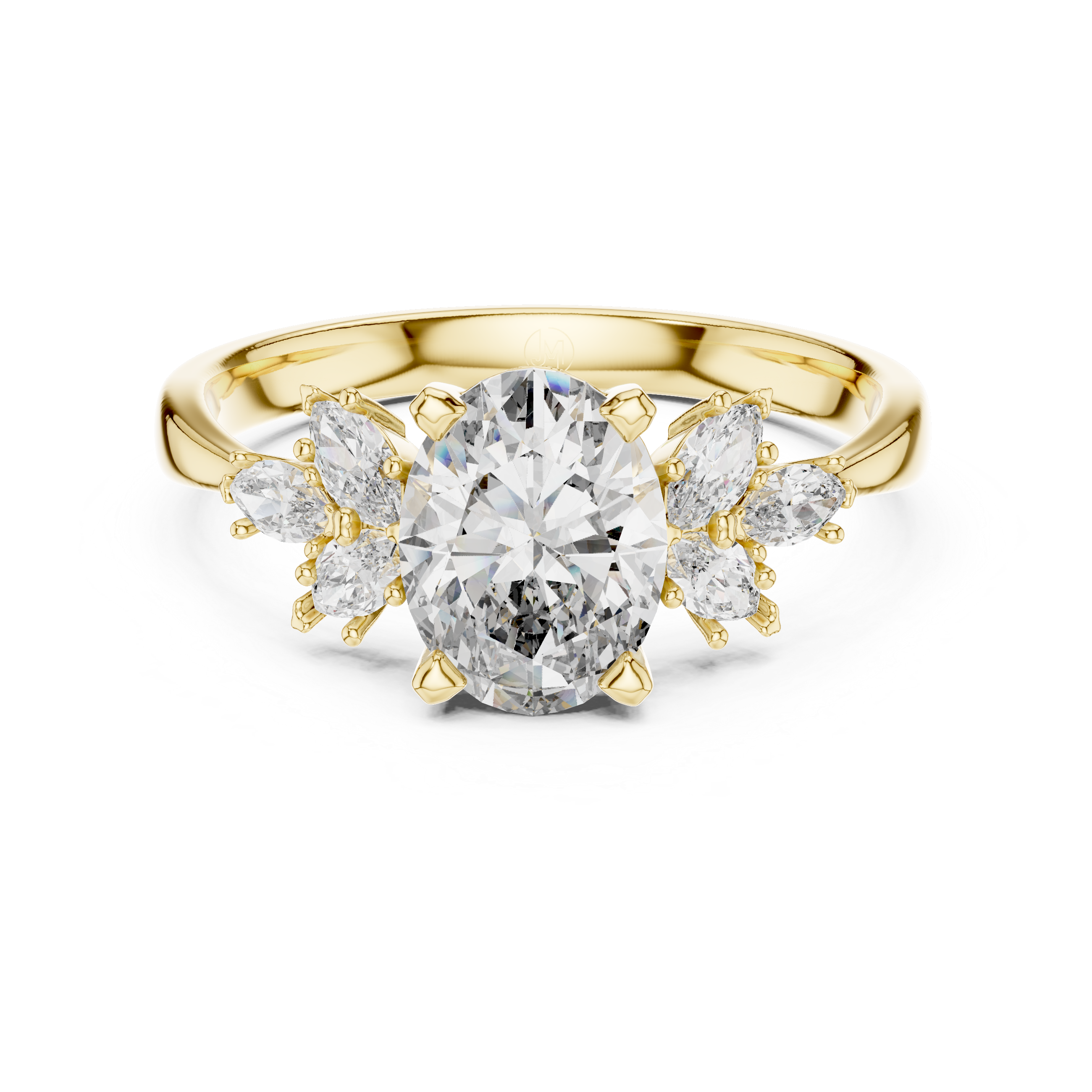 The Avery 2.50 Ct. T.W. Oval and Marquise Three-Stone Diamond Ring — Certified — Handcrafted