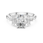 The Avery 2.50 Ct. T.W. Oval and Marquise Three-Stone Diamond Ring — Certified — Handcrafted