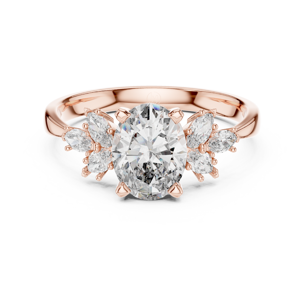 The Avery 2.50 Ct. T.W. Oval and Marquise Three-Stone Diamond Ring — Certified — Handcrafted