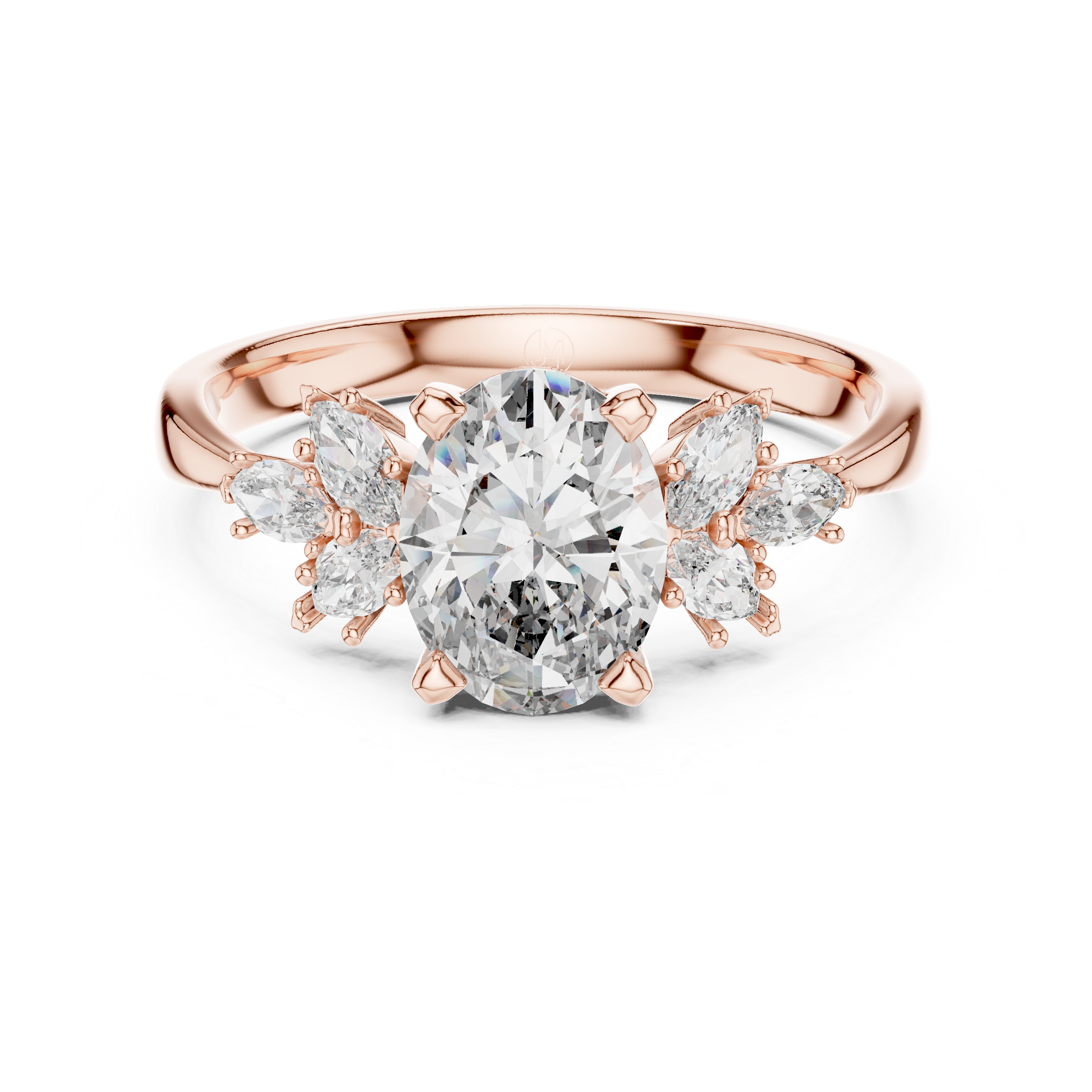 The Avery 2.50 Ct. T.W. Oval and Marquise Three-Stone Diamond Ring — Certified — Handcrafted