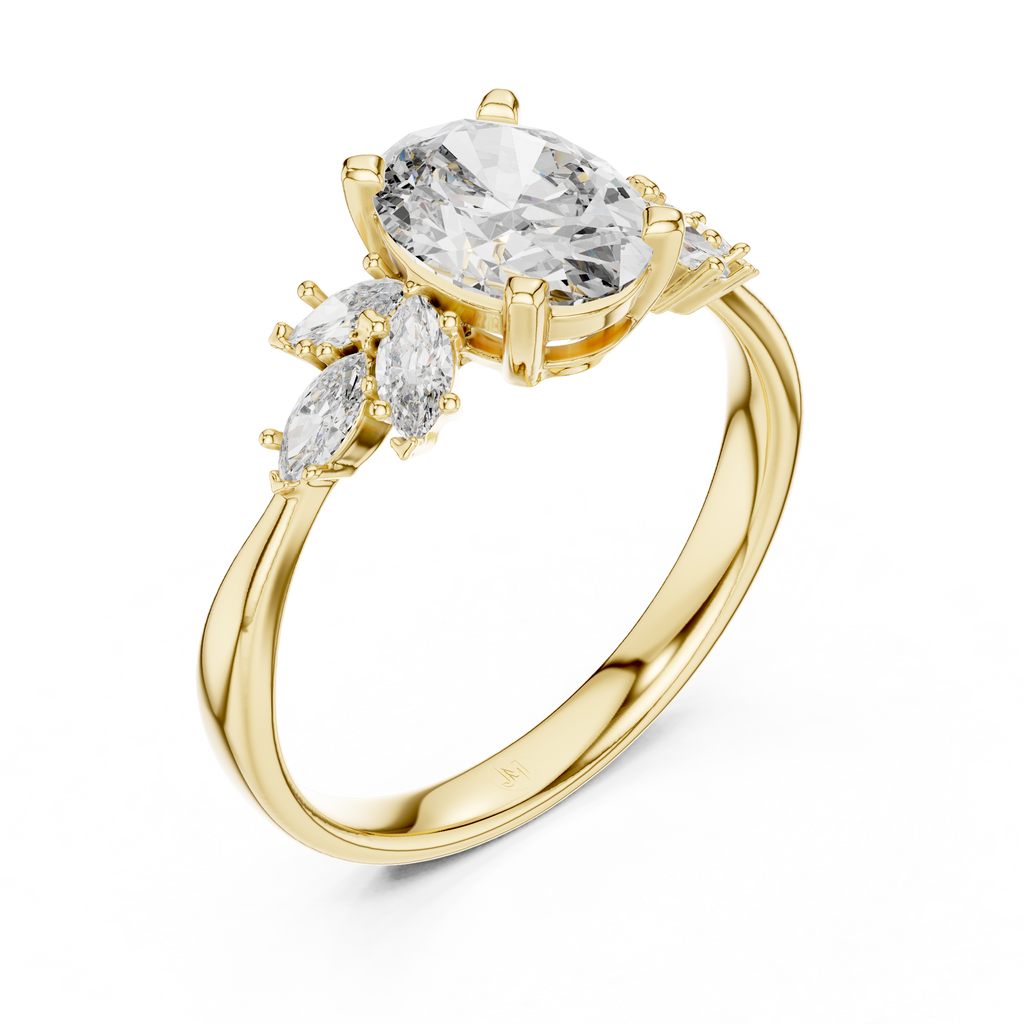The Avery 2.50 Ct. T.W. Oval and Marquise Three-Stone Diamond Ring — Certified — Handcrafted