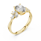 The Avery 2.50 Ct. T.W. Oval and Marquise Three-Stone Diamond Ring — Certified — Handcrafted