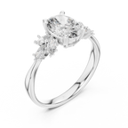 The Avery 2.50 Ct. T.W. Oval and Marquise Three-Stone Diamond Ring — Certified — Handcrafted