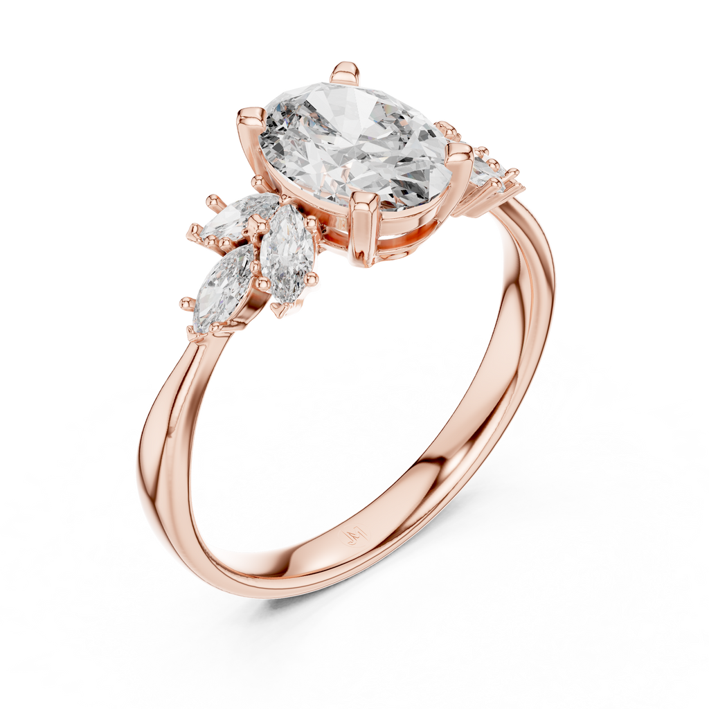 The Avery 2.50 Ct. T.W. Oval and Marquise Three-Stone Diamond Ring — Certified — Handcrafted