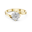 The Celeste 1.00 Ct. Round Brilliant Cut Solitaire Diamond Ring in 14K Gold — Certified — Handcrafted