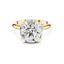 The Empress 5.00 Ct. Round Brilliant Cut Diamond Ring with Hidden Halo in 14K Gold — Certified — Handcrafted