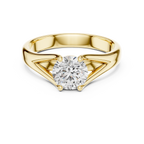 The Lumina 2.00 Ct. Round Solitaire Split Shank Diamond Ring — Certified — Handcrafted