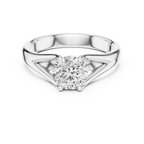 The Lumina 2.00 Ct. Round Solitaire Split Shank Diamond Ring — Certified — Handcrafted