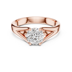 The Lumina 2.00 Ct. Round Solitaire Split Shank Diamond Ring — Certified — Handcrafted