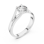 The Lumina 2.00 Ct. Round Solitaire Split Shank Diamond Ring — Certified — Handcrafted