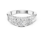 The Valencia 3.00 Ct. T.W. Vintage Two-Tone Round and Trillion Three-Stone Diamond Ring — Certified — Handcrafted