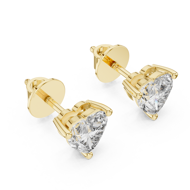 The Juliette — 3.00 Ctw. Heart-Shaped Diamond Solitaire Stud Earrings in 14K Gold
Certified Brilliance — Handcrafted Three-Prong Romantic Studs Hover Image